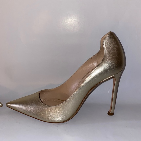 DIOR Metallic Lambskin Pointed Toe D-Moi Pumps 40 NEW - Picture 6 of 17